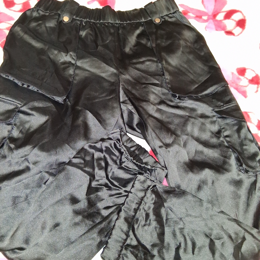 INC International Concepts Shiny Black Pants